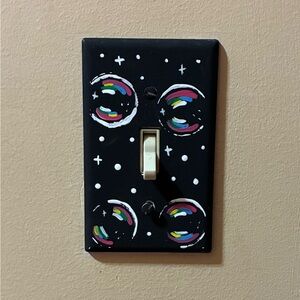 Bubble painted Light Switch Cover